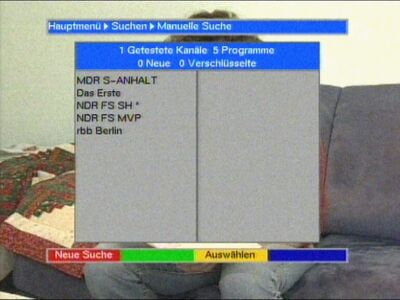 Testlauf DVB-T Schwerin am 02.12.2005
Testlauf 4 Tage vor der offiziellen DVB-T-Einführung am QTH Schwerin
Schlüsselwörter: TV DVB-T Schwerin NDR