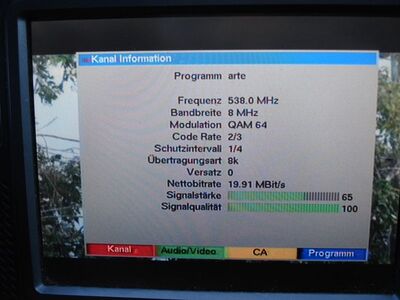 2015_09_09_HWI1_005.JPG
arte, MDR-Bouquet 1, SFN Ostharz/Magdeburg, K29
Schlüsselwörter: TV DX Tropo Überreichweite DVB-T DTT digital UHF MDR Sachsen-Anhalt magdeburg Harz K29