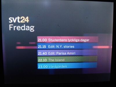 2016_05_13_HWI2_003.JPG
SVT 24, DTT Nät 1 Skåne/Helsingborg, SFN Skåne Län, K33
Schlüsselwörter: TV DX DVB-T Tropo Überreichweite Schweden Sverige SVT SVT24 FTA MPEG-2 DTT Nät1 Skåne K33