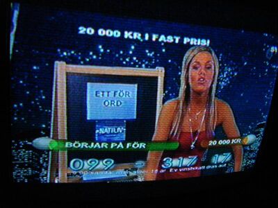 2007_10_15_PCH1_002.jpg
TV4, Hörby, K50, ca. 6h vor der Abschaltung
Schlüsselwörter: TV Tropo Überreichweite analog analogue Schweden Sverige TV4