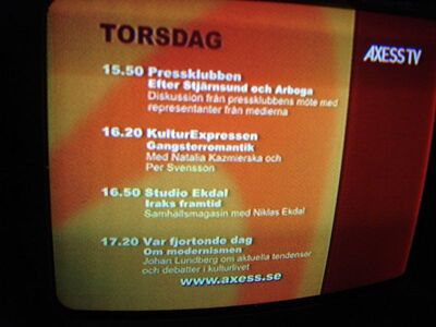 2008_04_24_PCH1_017.JPG
Axess TV, DTT Nät 5 mit neuer Programmbelegung, Hörby, K61
Schlüsselwörter: TV Tropo Überreichweite DVB-T Schweden Skåne Axess