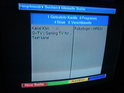 2008_11_08_PCH1_008.JPG
Kanal Kbh (DVB-T), KBH-Gladsaxe, K35. "Folketing MPEG4" wurde nur als Zusatzdienst gelistet und nicht gespeichert.
Schlüsselwörter: TV Tropo Überreichweite DVB-T Dänemark Danmark Kanal København
