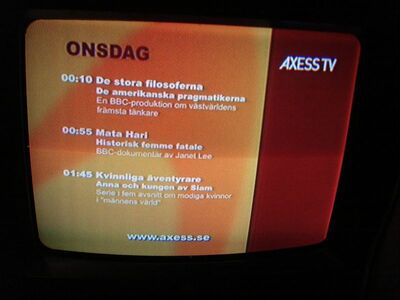 2009_04_15_PCH1_002.JPG
Axess TV, einziges FTA-Px im DTT Nät 5, Hörby, K61
Schlüsselwörter: TV Tropo Überreichweite DVB-T Schweden Axess FTA Sverige Skåne