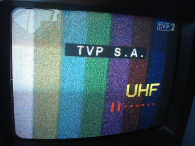 2011_07_09_PCH1_002.JPG
TVP 2, Szczecin 1 (Kolowo), K30, stärkere QRM durch DVB-T HH/HL. TVP hat auf seinen ersten beiden Programmen nachts wieder Sendepause mit Testbild
Schlüsselwörter: TV Tropo Überreichweite analog analogue Polen Polska TVP TVP2 Testbild testcard