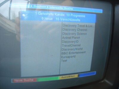 2011_07_20_PCH1_016.JPG
Hier die aktuelle Zusammenstellung des Lattelekom-Bouquets 4 auf K52 (SFN Kuldiga/Ventspils). Sämtliche der gefundenen TV-Programme sind verschlüsselt
Schlüsselwörter: TV Tropo Überreichweite digital DVB-T Lettland Latvia Lattelecom Kuldiga Ventspils Pay-TV verschlüsselt encrypted