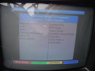 2011_07_28_PCH1_001.JPG
Die Zusammenstellung des Berliner K39 mit 6 TV- und 7 Hörfunkprogrammen
Schlüsselwörter: TV digital DVB-T MABB Programmwechsel change to ch39