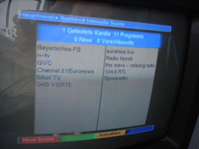 2012_07_04_PCH1_006.JPG
MABB Bouquet 3, SFN Berlin, K39: Radio Horeb sendet weiter auf diesem Kanal, es sind somit immer noch 6 TV- und 5 Hörfunkprogramme
Schlüsselwörter: TV Tropo Überreichweite digital DTT DVB-T Berlin MABB Hörfunk
