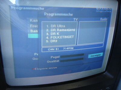 2013_05_01_PCH1_010.JPG
Die neue Zusammenstellung des "DIGI TV 2", SFN Nakskov/Vordingborg, K34
Schlüsselwörter: TV DX Tropo Überreichweite DVB-T DTT digital UHF Dänemark DIGI2 Sydsjælland K34