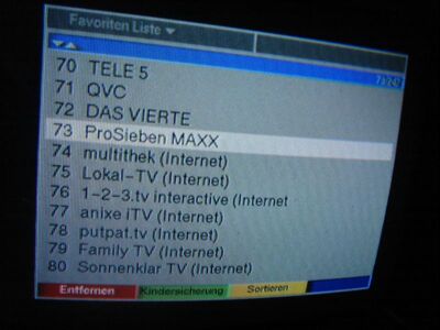 2014_01_15_PCH1_003.JPG
Änderung im MAHS-Bouquet Hamburg 2: Pro Sieben Max hat die Zeitpartagation aus Euronews und Channel21 ersetzt. Zudem sendet auf "Das Vierte" bereits der Trailer für den Disney Channel
Schlüsselwörter: TV DVB-T DTT digital terrestrisch Pro7MAXX Pro Sieben MAXX neues Programm MAHSH Hamburg