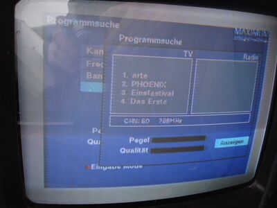 2015_02_11_PCH1_020.JPG
WDR Bouquet 1, SFN Sauerland/Siegerland, K60 (v)
Schlüsselwörter: TV DX Tropo Überreichweite DVB-T DTT digital UHF WDR ARD Sauerland Siegerland K60