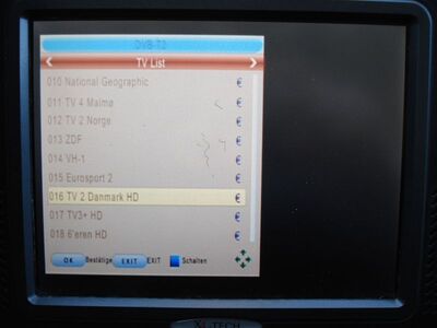 2016_03_17_PCH1_007.JPG
TV-Liste der gespeicherten Programme im Bearbeitungsmodus. Glücklicherweise (für DXer) ist die LCN-Funktion (automatische Programmbelegung) deaktivierbar
Schlüsselwörter: TV DX Tropo Überreichweite DVB-T DTT digital UHF Dänemark Danmark DVB-T2 TS6800 Programmliste LCN