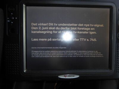 2020_04_11_PCH1_002.JPG
Det virker! - Es funktioniert! Der T2-Testkanal ist tatsächlich mit dem Technisat Digipal T2 HD empfangbar, allerdings...
Schlüsselwörter: TV Tropo Überreichweite DTT DVB-T Dänemark Danmark Boxer Mux5 T2-Testkanal Det virker es funktioniert Technisat Digipal T2 HD HEVC Sjælland København K42 MPEG4