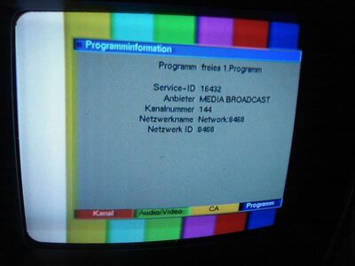 2009_11_13_PCH2_005.JPG
MABB Mux 4 (seit 3.11.2009 on air), SFN Berlin, K39
Schlüsselwörter: TV DVB-T Berlin MABB Mux 4 Neuaufschaltung new transmission Sendeparameter Parameter