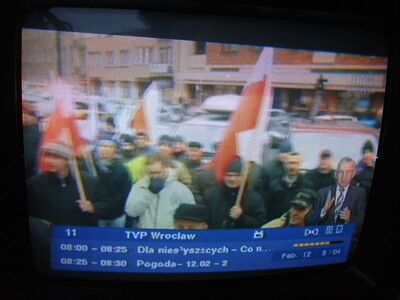 2015_02_12_PCH2_002.JPG
TVP Wroclaw, TP Emitel Mux-3 Wroclaw, SFN Sniezne Kotly / Nowa Karczma, K49
Schlüsselwörter: TV DX Tropo Überreichweite DVB-T DTT digital UHF Polen Polska Emitel-Mux3 TVP Wroclaw Sniezne Kotly K49