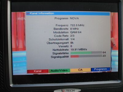 2016_12_05_PCH2_017.JPG
NOVA, DVB-T sít 2, SFN Liberec/Frydlant, K52. Die Qualität schwankte innerhalb weniger Sekunden. QRM?
Schlüsselwörter: TV DX Tropo Überreichweite DVB-T DTT digital UHF MPEG-2 Tschechische Republik Ceska CR NOVA sit2 Liberec Frydlant K52 Parameter